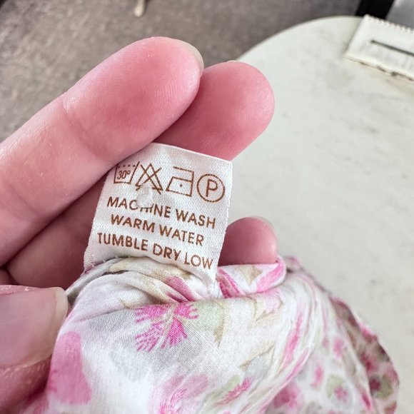 Papo D'Anjo Girls Pink Abstract Floral Halter Cotton Dress Size 8 Year - Picture 2 of 8